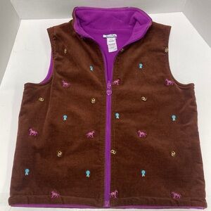 Hartstrings Fleece Lined Corduroy Vest